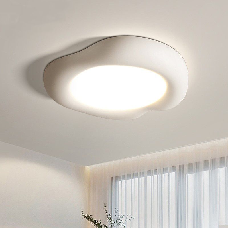 1 - Light Iron LED Flush Mount Minimalist Nordic Ceiling Flush in 4 Colors