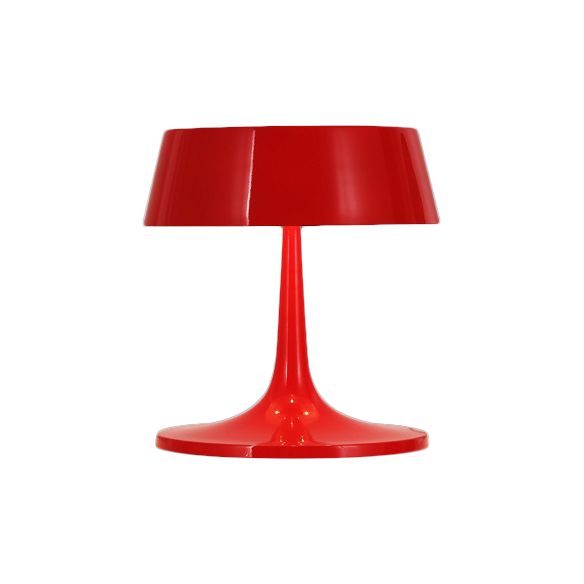 Lampe de bureau en métal à tambour lisse, éclairage de bureau à 3 lumières de Style moderne noir/blanc avec base incurvée pour le salon