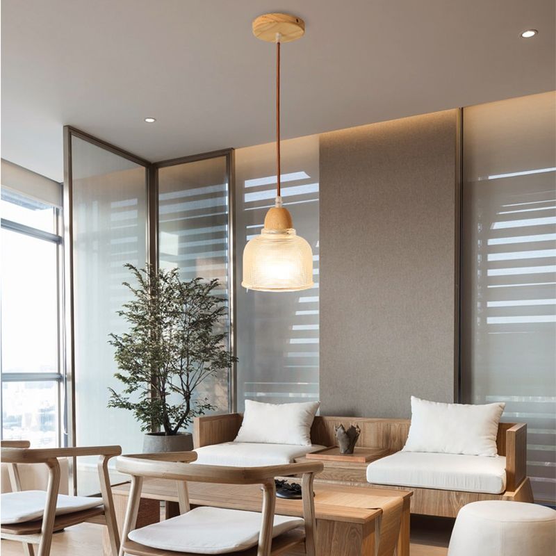 Pendre nordique moderne en bois suspendu plafond plafond pour salle à manger