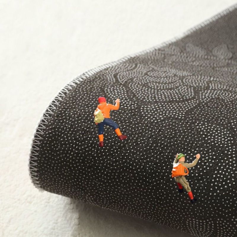 White Clouds Rug Polyester Simple Rug Non-Slip Backing Rug for Home Decoration