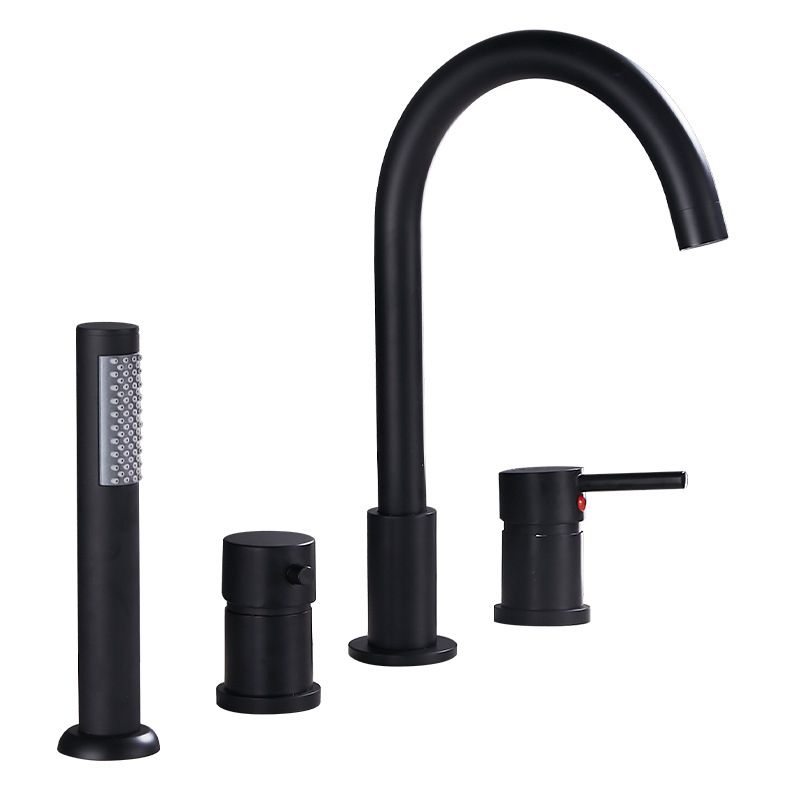 Deck Mounted Metal Roman Tub Faucet Low Arc Roman Tub Faucet Set