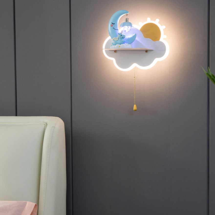 Cloud Shape Wall Mounted Light Minimalist LED Metal Wall Mounted Lighting for Bedroom