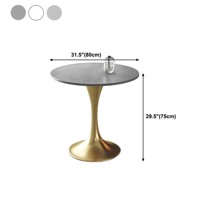 Traditional Luxury Dining Table Sintered Stone Tulip Table for Dining Room