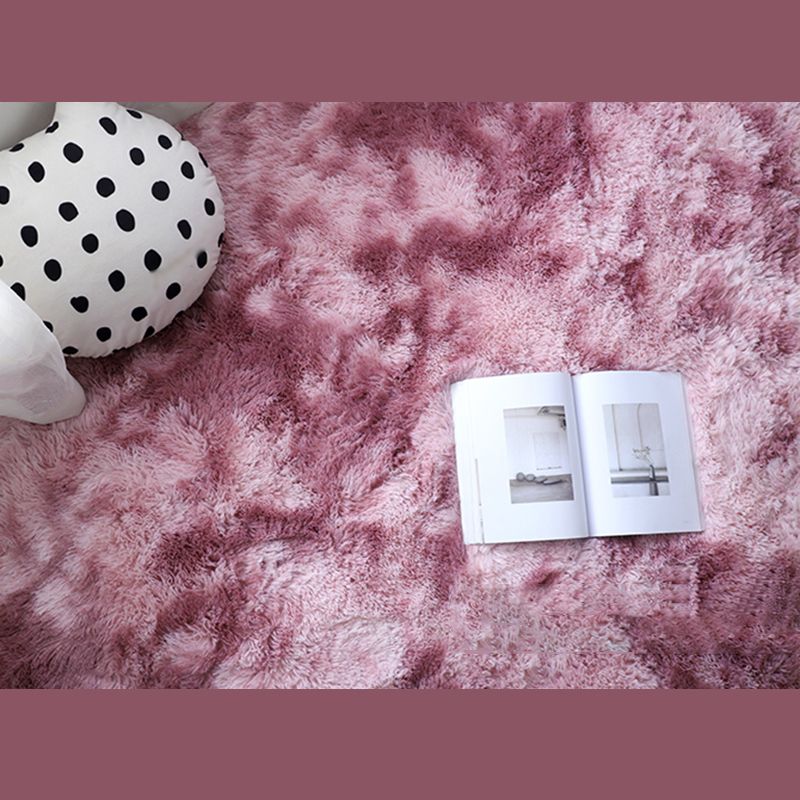 Multicolor Simple Area Carpet Polyester Solid Indoor Rug Anti-Slip Backing Carpet for Living Room