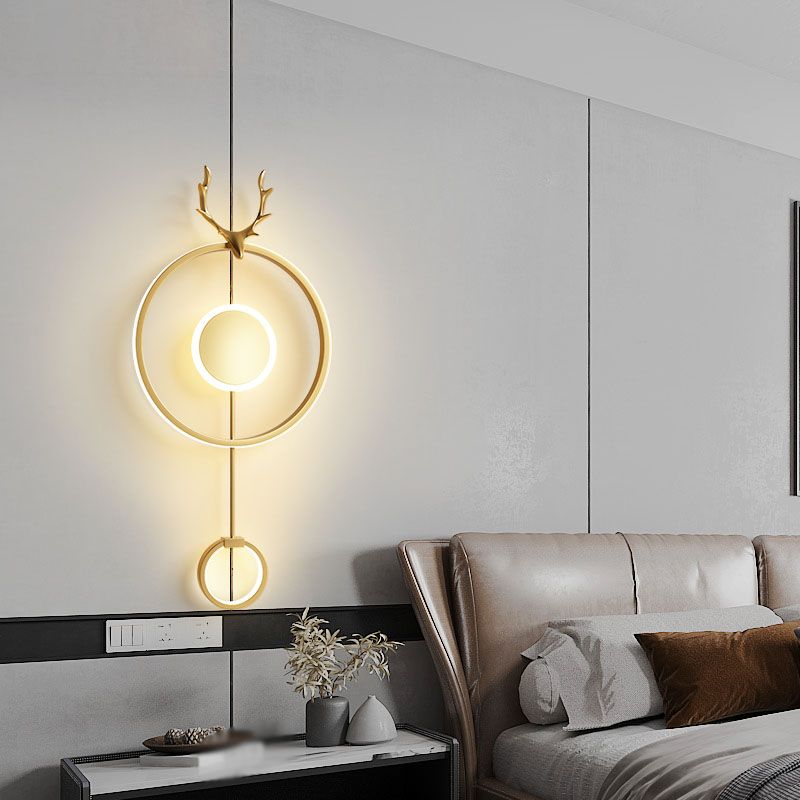 Modern Style Wall Mount Light LED Wall Sconce Light with Silica Gel Shade for Bedroom