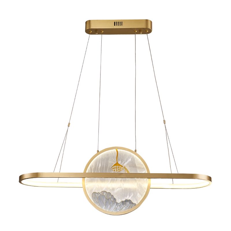 Contemporary Kitchen Pendant Lights Geometric Metal 2 Light Island Lighting Ideas