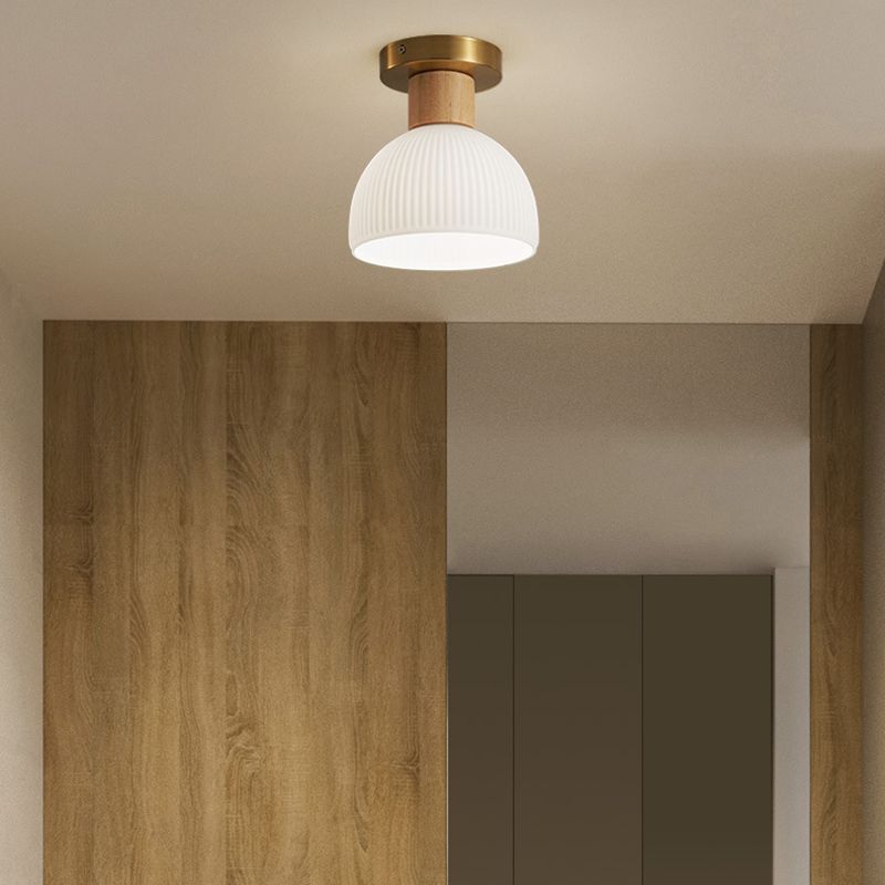 Creative Glass Shade Ceiling Light Contemporary Flush Mount Light Fixture
