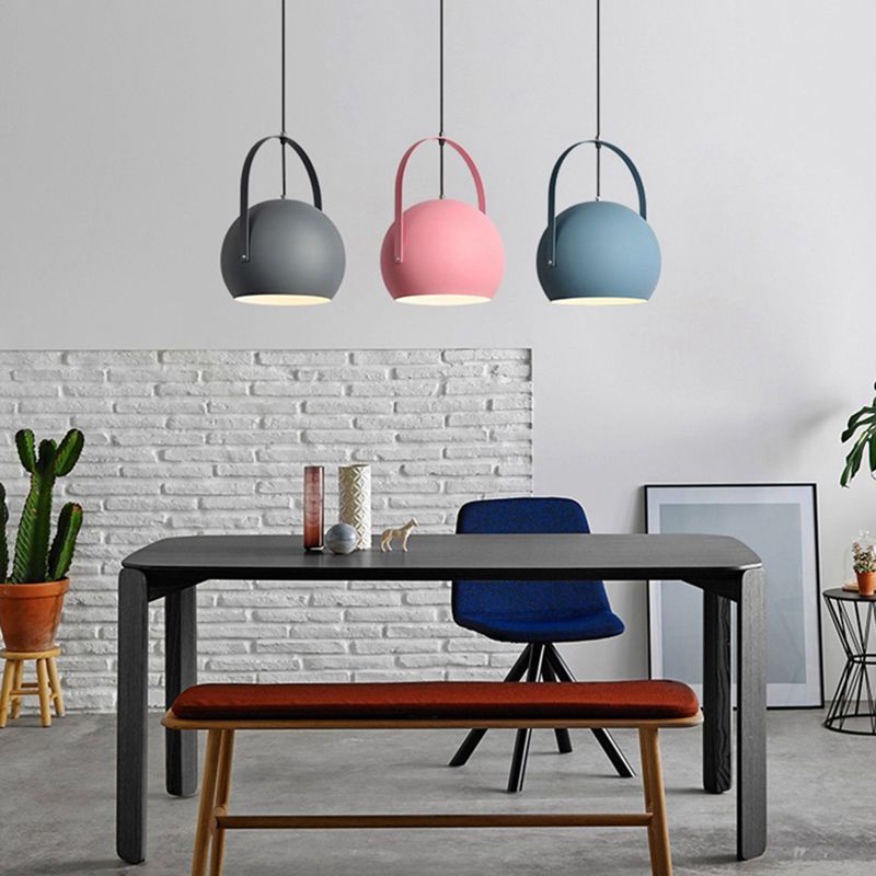 1 Light Metal Pendant Lighting Fixtures Modern Pendulum Dining Room Hanging Pendant Lights