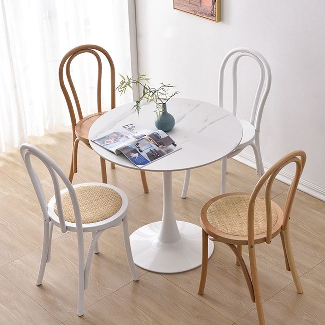 Moderne Küchen -Esszimmer Birch Holzstuhl Windsor Back Side Stühle Set Set