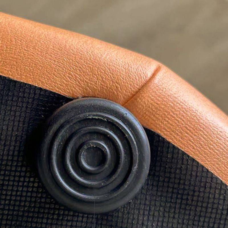 Orange Contemporary Pouf Water Resistant Pouf for Home Decoration