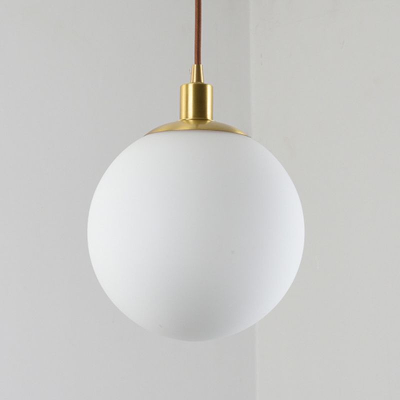 Sphärische Opalin-Glas-Suspensionsbeleuchtung einfach