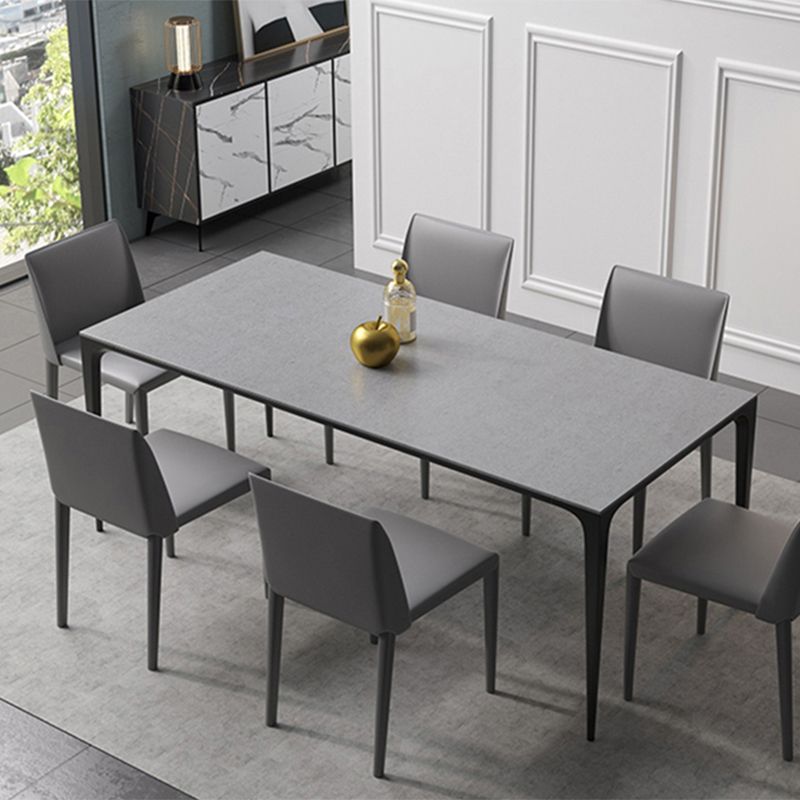 Sintered Stone Home Dining Table Modern Rectangle Dining Room Table