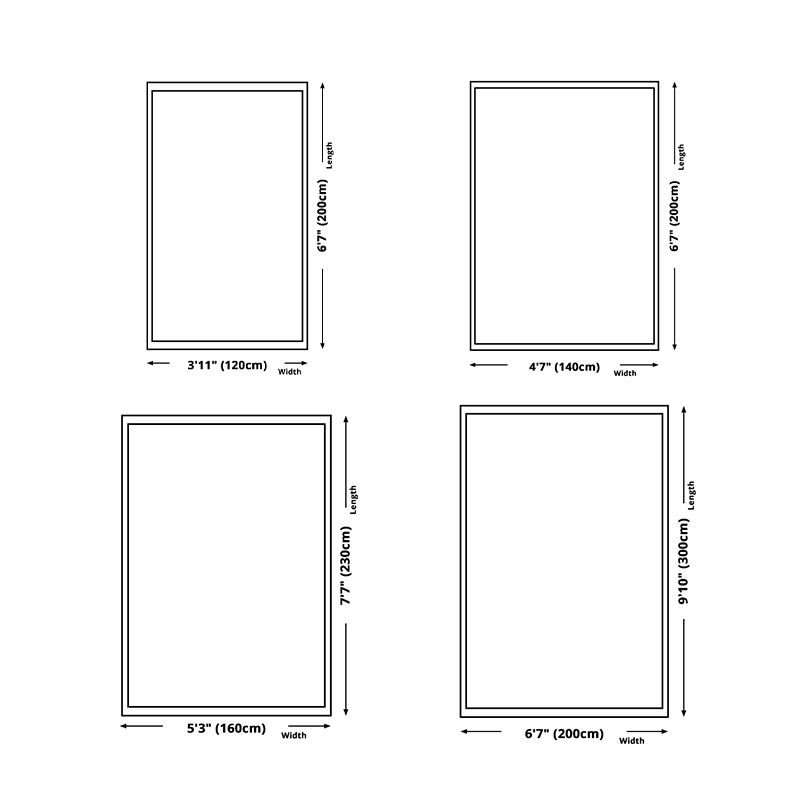 Traditional Tribal Totem Rug Polyester Indoor Rug Stain Resistant Area Carpet for Living Room