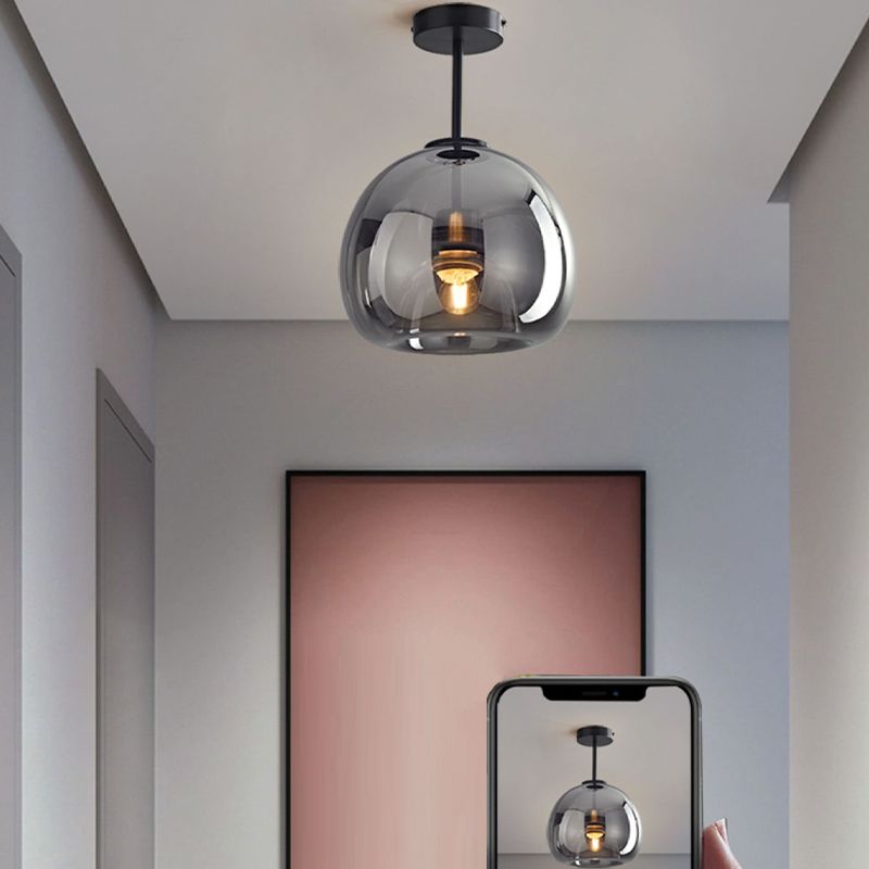 Nordic Style 1-Light Ceiling Lamp Geometry Shape Ceiling Light for Living Room