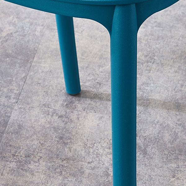 Contemporary Style Open Back Plastic Home Use Dining Side Chair
