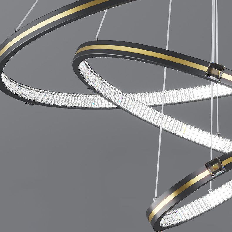 Simplicidad moderna Lámpara de araña orbicular acrílico Luces colgantes para colgantes para restaurante