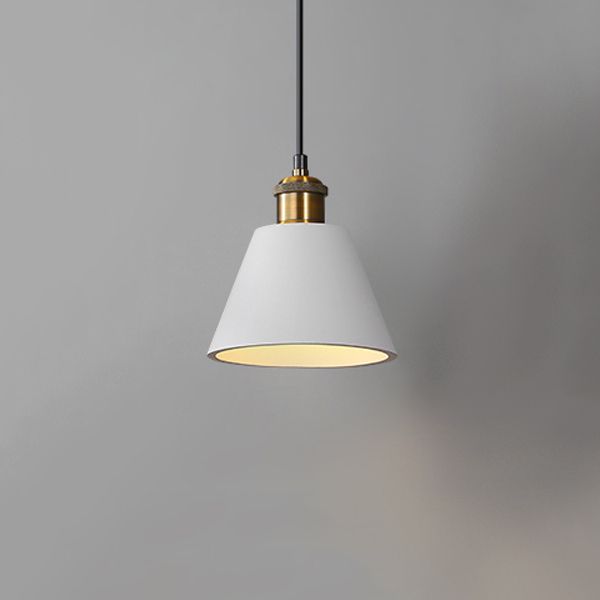 Modern Metal LED Wall Sconce Geometric Shape Wall Light with Resin Shade for Bedroom
