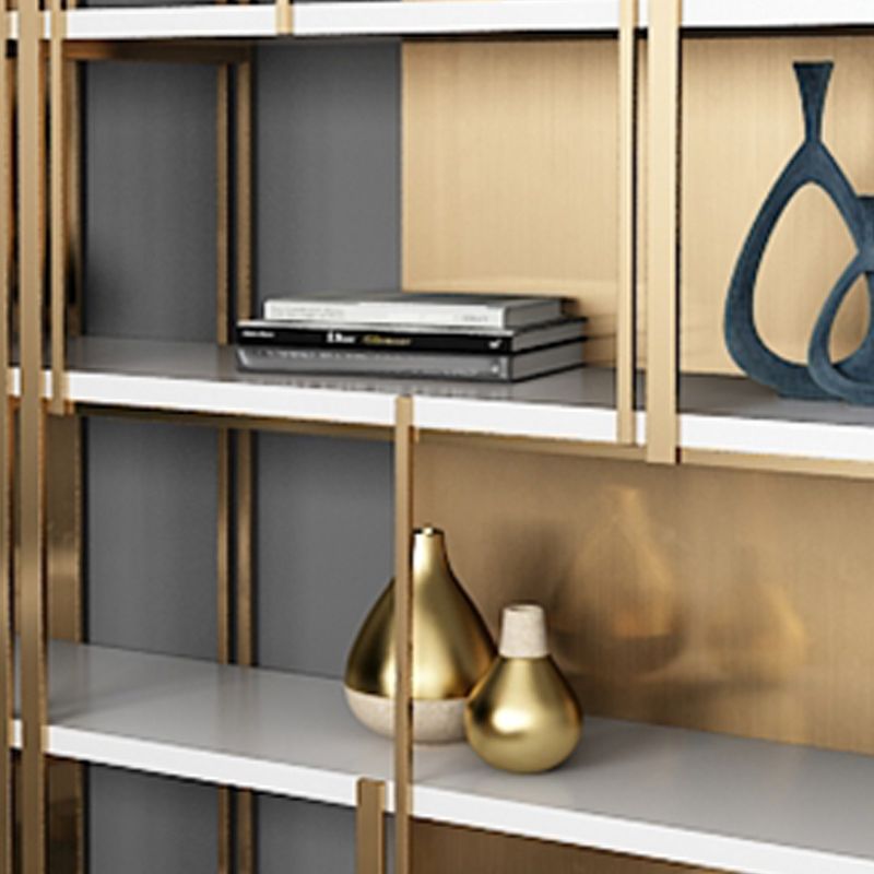 11.81 "W 78.74" H Bücherregal Glam Style Open Back Bookshelf for Lern ​​Room Home Office