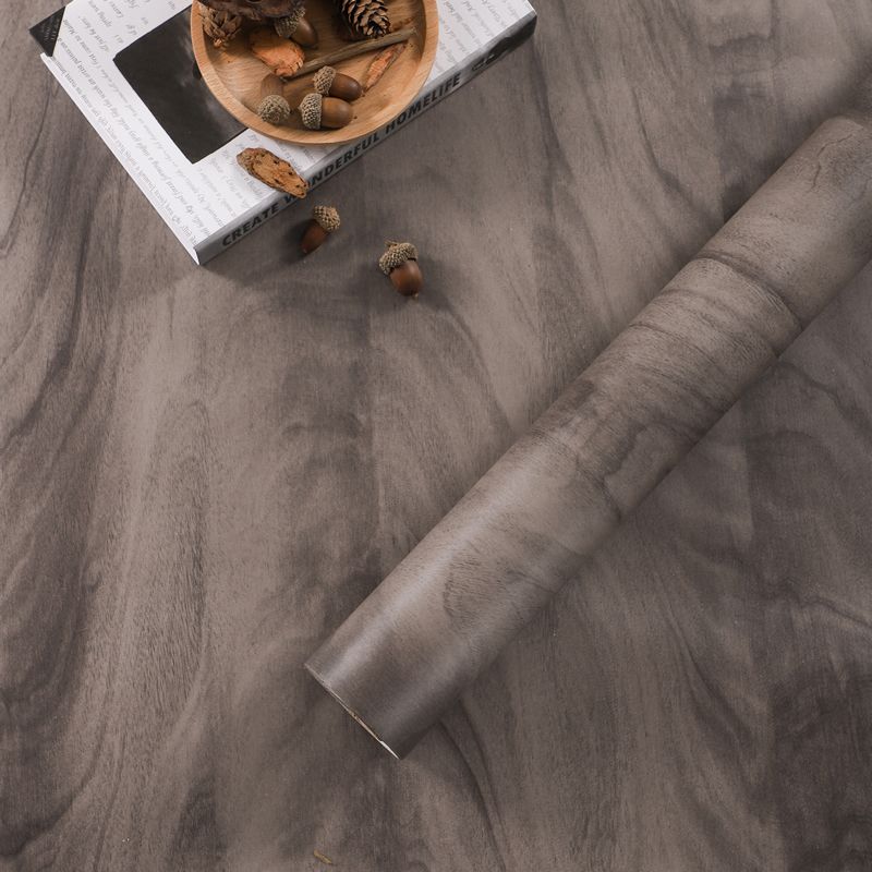 Self Sticking Repurposed Wood Wallpaper Roll Industrial Vinyl Wall Decor, 16.5' L x 23.5" W