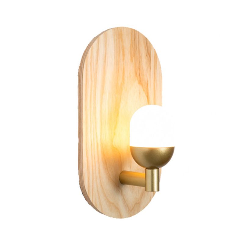 Modernism Wood Wall Light Acrylic Shaded Lighting for Bedroom