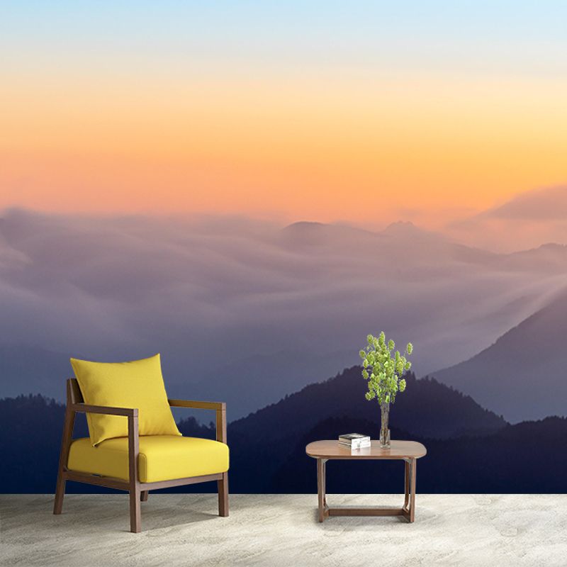 Modern Style Mural Wallpaper Mountains Photography Indoor Wall Mural