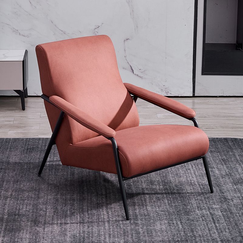 Mid-century Modern Bedroom Accent Armchair Solid Color Arm Chair