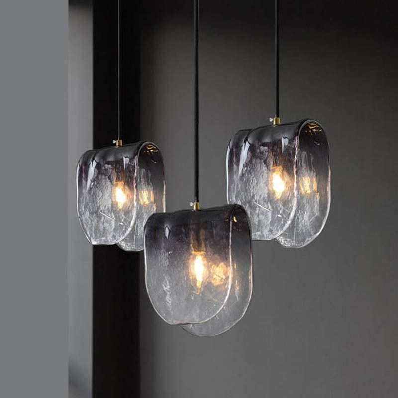 Verre gris clair suspendu moderne