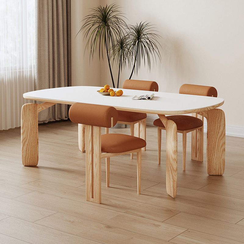 Modern 1/2/3/4/5 Pieces Dining Set Rectangle Stone Dining Table for Dining Room