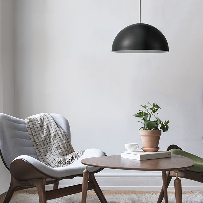 Bowl Shade Hanging LightingModern Style Metal Pendant Light Pendant For Milk Tea Shop