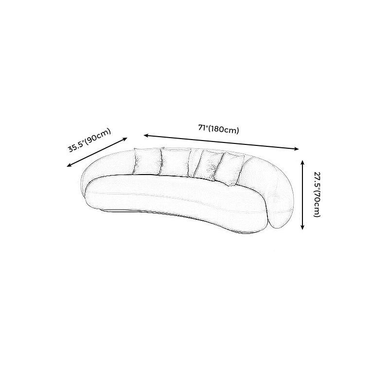 Scandinavian Tight Back Sofa with Tuxedo Arm for Apartment and Living Room