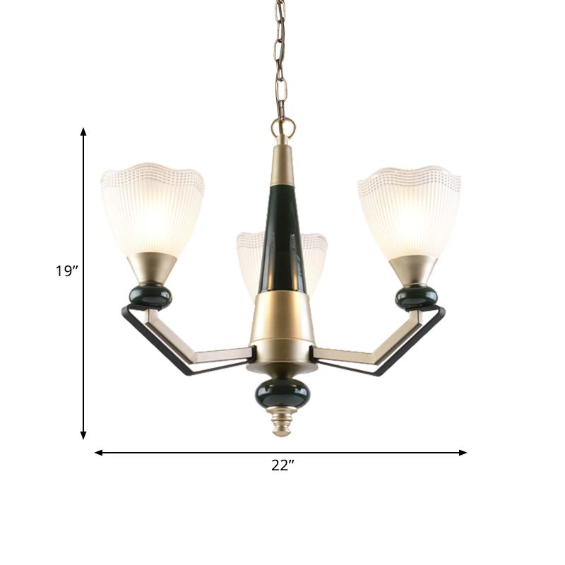 Chandelier en or 3/6 à tête