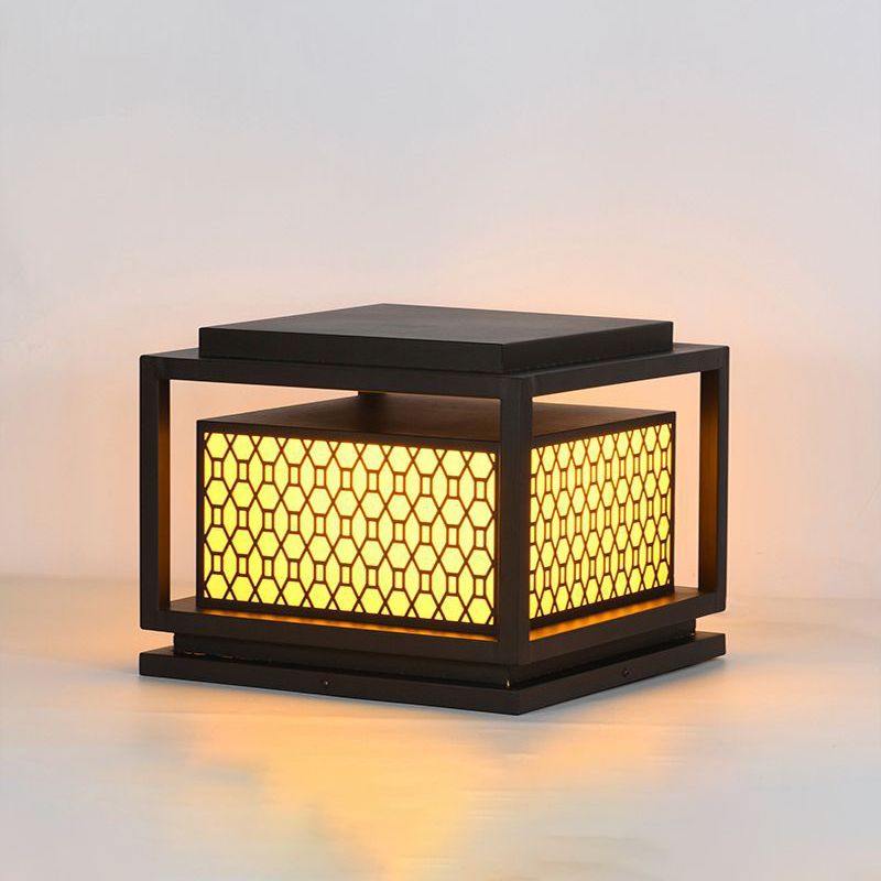 Waterproof Square Pillar Lamp Blown Solar Outdoor Lights for Garden