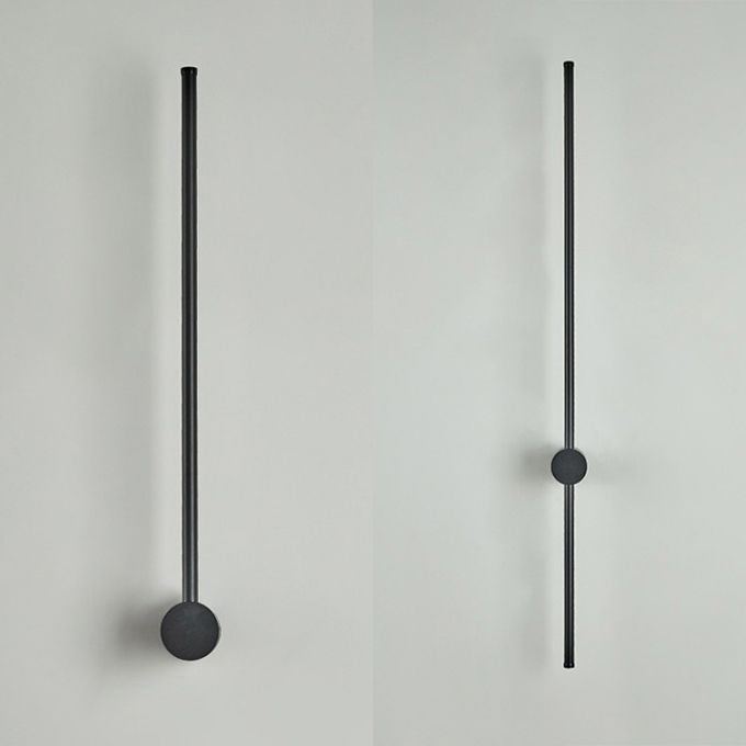 Modern Concise LED Wall Sconce Wrought Iron Linear Wall Lamp with Acrylic Shade