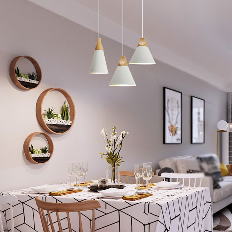 Contemporary Hanging Light Metal Shade Pendent Lighting Fixture for Sitting Room