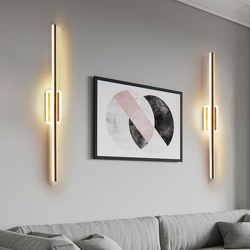 Luminaires d'éclairage de vanité de style moderne lampes murales à LED en aluminium