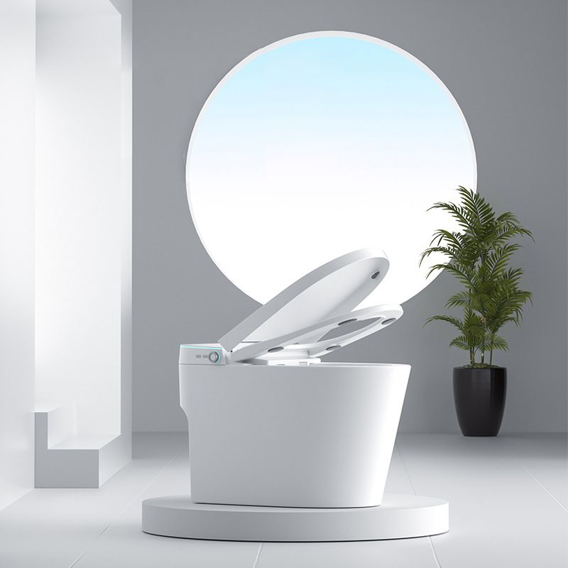 Polished Finish ABS Toilet Siphon Jet Contemporary Toilet Bowl with Heated Seat