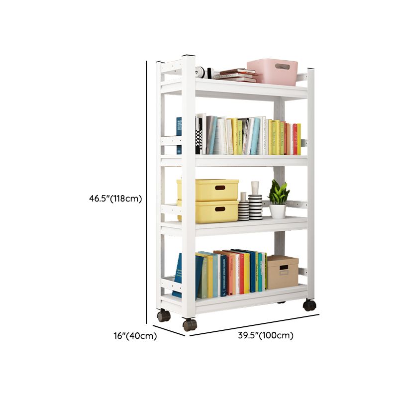 Contemporary Metal Book Shelf Freestanding Standard Kids Bookcase
