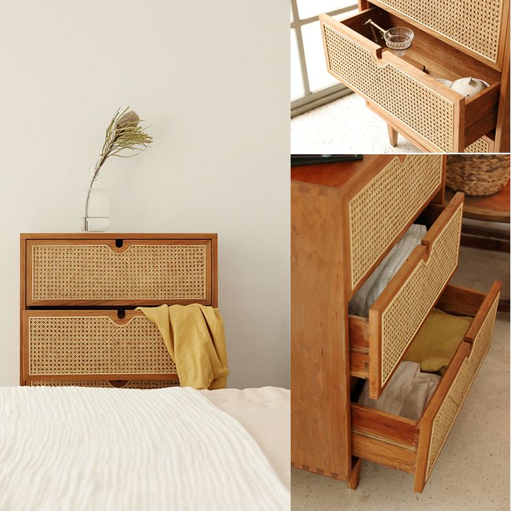 Pine Wood Living Room Sideboard Cabinet Modern Buffet Server Cabinet with Storage