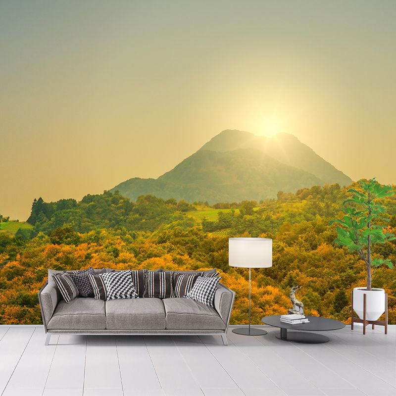 Mountain Wall Mural Horizontal Photography Eco-friendly Wall Covering for Home Decor