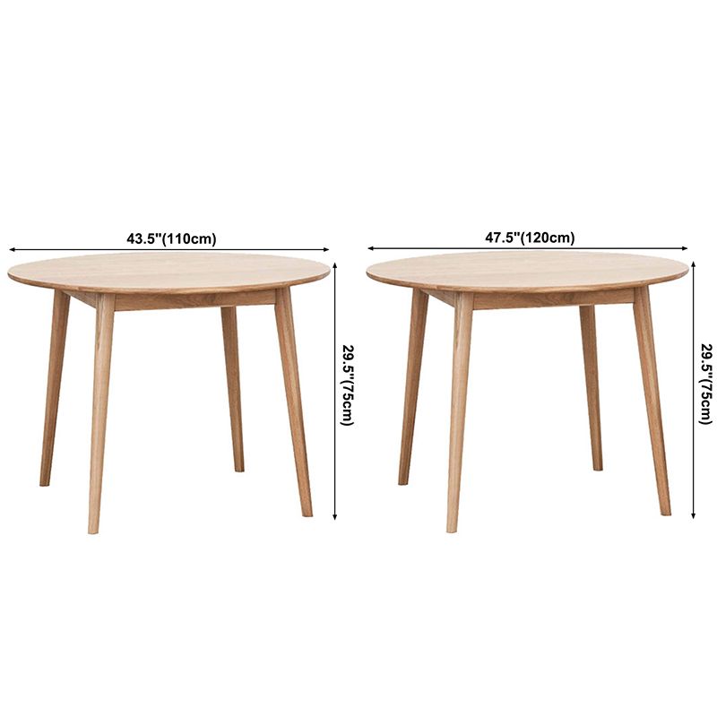 Round Pine vaste houten tafel moderne eettafel met 4 poten voor restaurant