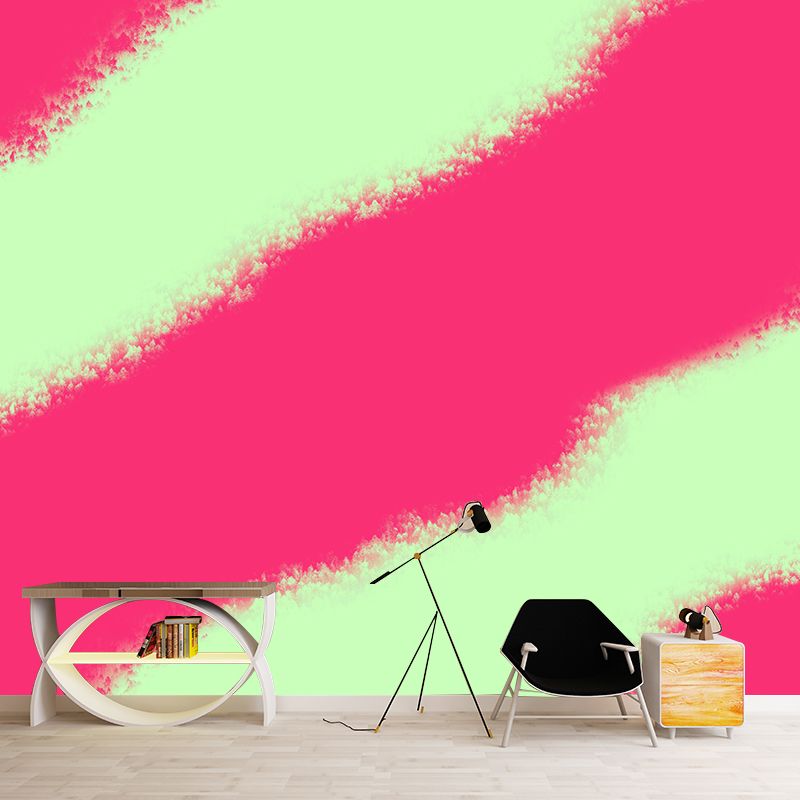 Simple and Abstract Mural Wallpaper Mildew Resistant for Bedroom Wall Decor