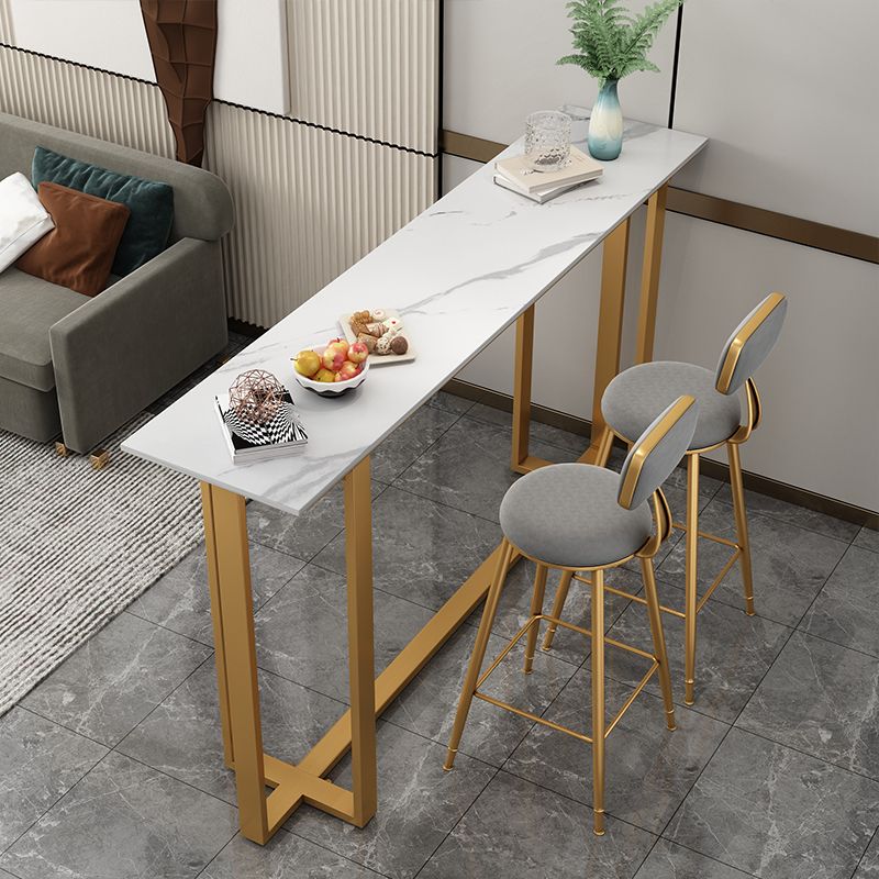 Glam Indoor Bar Stool and Table Set 1/2/3 Pieces White Table and Stool Set