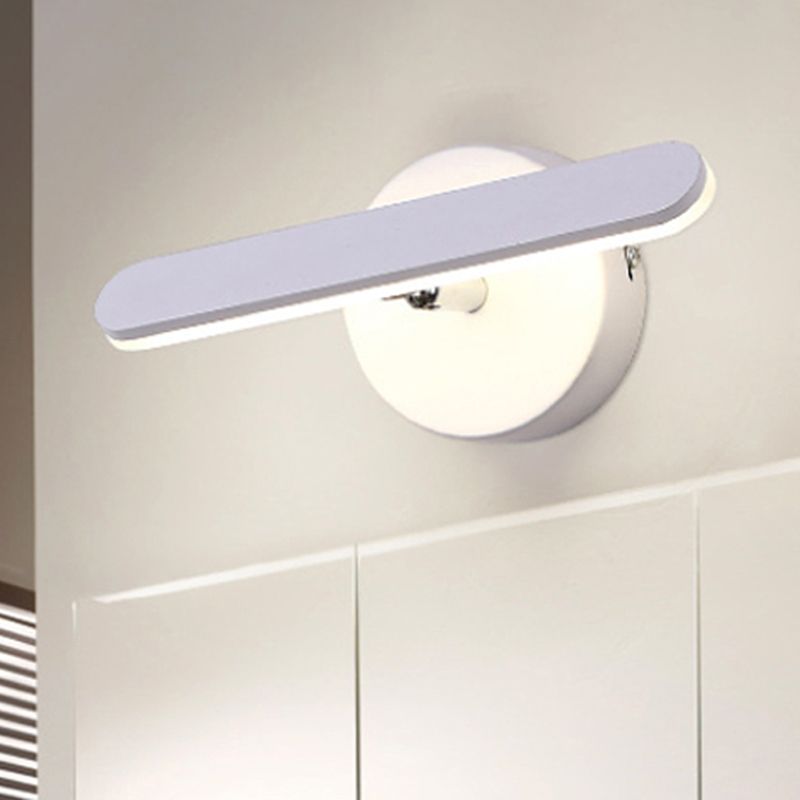 LED regolabile LED Lineare Sconcetto Stile Stile Stile Metal Wall All in bianco per il comodino