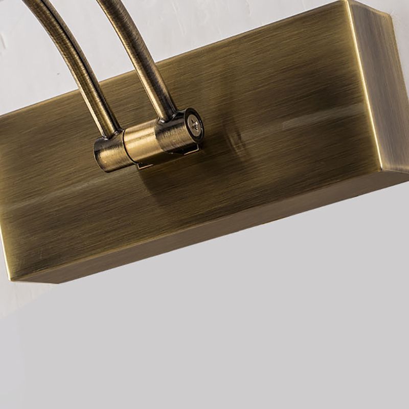 Tocador cilíndrico de metal posmoderno apliques de montaje de pared led de baño ajustable de baño ajustable