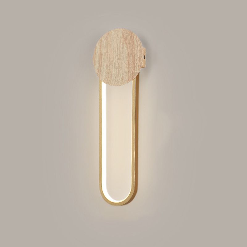 Metal Geometric Shape Wall Lighting Modern Style 1 Light Wall Mounted Light Fixture