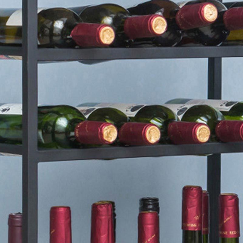 Modern Wine Holder Rack with Shelf Floor Stemware Holder Wine Rack