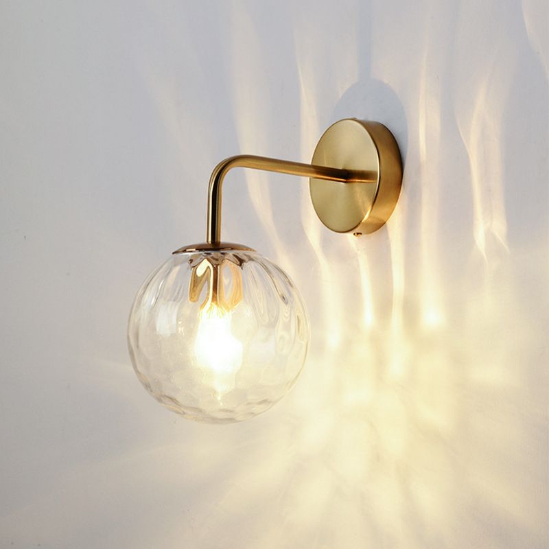Lámpara de pared de sombra de pelota accesorios de iluminación de pared de lámpara de vidrio moderno