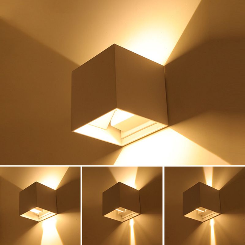 Modern Minimalist Style Geometrical Wall Mounted Light Fixture Metal 2 Lights Wall Lights