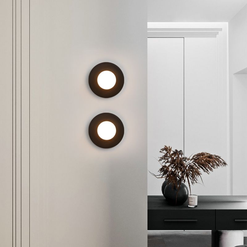 Modern Style House usada luces creativas de luz de pared con sombra de vidrio para dormitorio del hotel