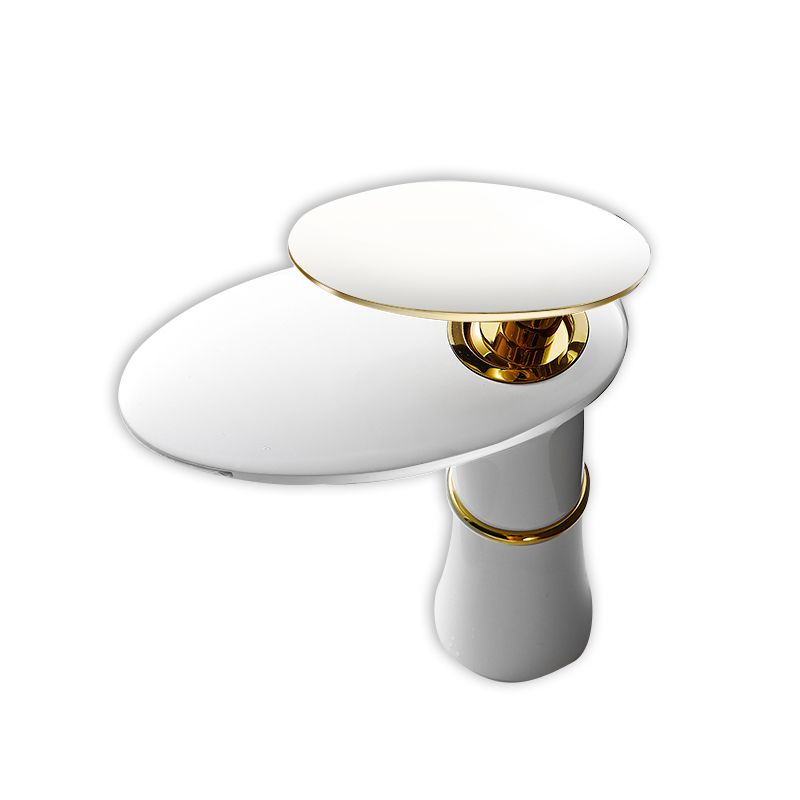 Modern Bathroom Sink Faucet Lever Handle Waterfall Spout Sink Faucet